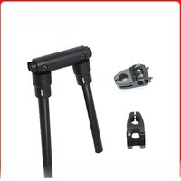 AliExpress NONE Aluminium Alloy Quickly Fold Handle Bar 2.5cm/2.35cm Folding Handlebar Electric Scooter Bicycle Foldable Bar Bike Accessories