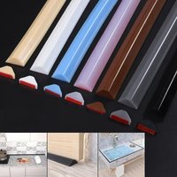 New Self-adhesive Bathroom Water Retaining Strip Countertop Water Stopper Bendable Dry Wet Separation Blocker Shower Barrier Dam
