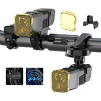 AliExpress cycle zone Rechargeable Bike Front Light Intelligent Sensing MTB Road Bicycle Headlight Wireless Remote Control Cycling Fog Light with Horn