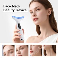 7 Color LED Neck Face Massager EMS Microcurrent Vibration Beauty Device Anti Wrinkle Face Lifting Skin Tightening Tool