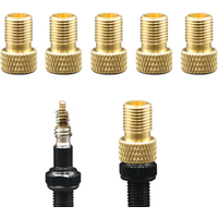 AliExpress riderace 5Pcs Bicycle Tire Transfer Valve Adapter Presta To Schrader Copper Valve Adaptor Wheels Gas Nozzle Tool Cycling Accessories