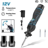 Pistolet lutowniczy elektryczny 30W, spawarka, opalarka, maszyna do spawania na gorące powietrze 400 ℃ Regulowana temperatura stopu lutowniczego do akumulatorów 12V