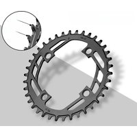AliExpress NONE Prowheel MTB Road Bike Chainring 104 BCD Ultralight High Strength Steel 32T/34T/36T/38T/40T Mountain Bike Sprocket Disc dropship