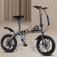 AliExpress smvp Mini Folding Bicycle 12 Inch 14 Inch Small Bike For Male And Female Students Portable Ultra Light Variable Speed Disc Brake 2024
