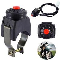 Motorcycle Kill Stop Red Push Button Horn Starter Dirt Bike ATV UTV Dual Sport For 22mm Handlebar Mounted Bars