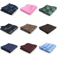High Grade Pocket Square Brand Kerchief Men Dark Blue Striped Fit Formal Party Wedding Man Handkerchiefs Pocket Suit Hanky Gifts