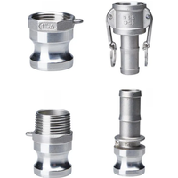 1/2" 3/4" 1" 2" Camlock Groove Fitting 304 Stainless Steel Cam Lock Homebrew Quick Coupling Adapter Connector Type A C E F