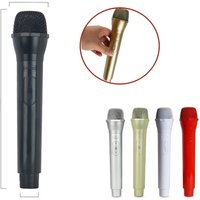 1pcs Fake Prop Microphone Props Artificial Microphone Prop Kids Microphone Toy Black White Red Gold Sliver Color