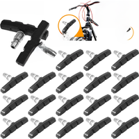 AliExpress NONE Bicycle Brake Blocks MTB Road Bike Silent Brake Pads Rubber Bicycle Brake Pads Lightweight V-brake Shoes Pads Bike Acessories