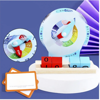 Children Montessori Clock Educational Toys Hour Minute Second Cognition Clock Model Teaching Aids Time Learning For Kindergarten