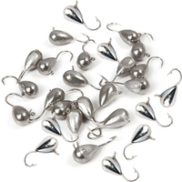 Ice Fishing Tungsten Jig with Japan Hook, Fishing Bait, Winter Fishing Hooks, 0.25g-4.4g, Head, 2.7mm-7mm