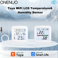 Screen Type Tuya WiFi Temperature Humidity Sensor with/No External Probe Thermometer for Smart Home APP Monitoring