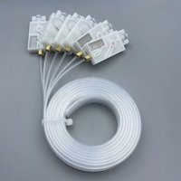 1SET For Epson XP600 TX800 Ink Damper Filter 2 Meters 6 Colors Ink Tube Hose Pipe Tube Line With Square Dumper Screw Nuts Oring