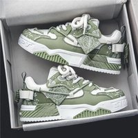 2024 Men's Casual Shoes Trendy Comfortable Lace-up Sports Shoes Summer New Students All-match Skateboard Shoes Tenis Masculino