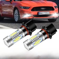 2pcs P13W Canbus For Ford Mustang 2015 2016 2017 PSX26W LED Bulbs Daytime Running Light DRL Parking Lamp White Car Accessories