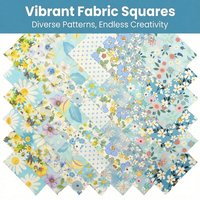 42 Pcs Charm Pack for Quilting 5x5 Inch Cotton Fabric Squares Printed Charm Squares Soft Quilting Fabric for Sewing DIY