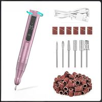35000RPM Electric Nail Sander Cordless Nail Drill Machine For Manicure Rechargeable Manicure Machine Set With LCD Display