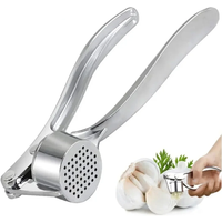Garlic Press Crusher Mincer Stainless Steel Garlic Crusher Ginger Squeezer Garlic Grinder Manual Press Tool Kitchen Gadgets