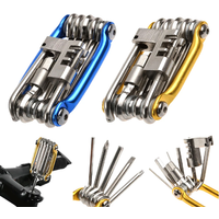 AliExpress NONE 11 in 1 Bicycle Repair Tool Kit Mountain Bike Wrench Screwdriver Chain Hex Spoke Multifunction Bicycle Repair Set Cycling Tool