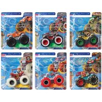 Original Hot Wheels Car Monster Trucks 1/64 Toys for Boys Diecast Race Ace Big Foot Flints Tones Totaled Chevrolet Pickup Gift