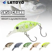 LETOYO 3.2g 50mm SN50 Crank Sinking Crank Lure Hard Baits Artificial Bait Crankbait Lure Wobblers Bass Perch Trout Fishing Lure