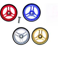 AliExpress For Brompton Bike Easywheel Hollow Bearing Easywheel 6MM Aluminum Alloy Push Wheel For 3Sixty Foling Bicycle