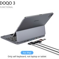 Doqo Aluminum magic keyboard case for iPad Pro/Air with 7-in-1 Hub function trackpad