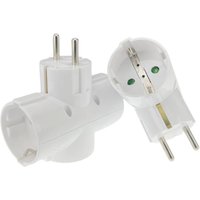 European Type Conversion Plug 1 TO 3 Way EU Standard Power Adapter Socket 16A Travel Plugs AC 250V