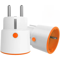 Tuya Smart Zigbee 3.0 Power Plug 16A EU Outlet 3680W Meter Remote Control Work With Alexa And Tuya Hub