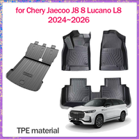 Floor Mat for Chery Jaecoo J8 8 Lucano L8 2024~2026 TPE Foot Interior Liner Waterproof Trunk Pad Carpet Custom Rug Accessories