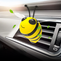 Cute Bee Aromatherapy Car Air Outlet Decoration Perfume Clip Air Freshener Purifier Diffuser Perfume Refill Auto Accessories