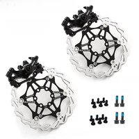 AliExpress BUCKLOS Bike Line Pulling Disc Brakes Kit Aluminum Alloy MTB Mechanical Disc Brake Caliper Front/Rear Bicycle Floating Rotor 160
