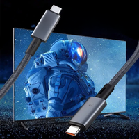 Usb 4 Usb C To C Cable Pd 240w 8k 60hz 40g Type-C Cord For Macbook Pro Thunderbolt3 4ipad Samsung Google Pixel Xiaomi Huawei