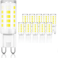 10 Pcs Brightest G9 LED Lamp AC220V 7W Ceramic SMD2835 LED Bulb Warm/Cool White Spotlight replace Halogen light wholesale