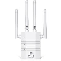 Wzmacniacz sygnału WiFi 1200Mbps, repeater bezprzewodowy, router G, 802.11N, daleki zasięg, przedłużacz bezprzewodowy, wzmacniacz sygnału WiFi.