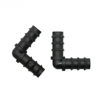 1/2" Garden hose elbow connector 16mm hose barb knee bending joints 90 degrees 3-way irrigation connector repair joint 7pcs