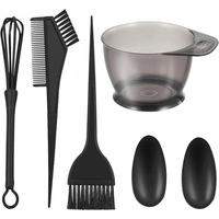 6pcs/set Professional Hair Coloring Kit for Barber Salon and Home Use - Includes Hairdressing Tools for Perfect Color Match and