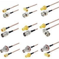 1Pcs SMA to BNC Connector RG316 SMA Male to BNC Male Plug Adapter RG-316 RF Coaxial Pigtail Extension Cabel