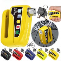 AliExpress VKTECH Motorcycle Disc Block Alarm Lock Wheel Disc Brake with Key Moto Scooter Bicycle Waterproof Anti-theft Padlock Motorcycle Alarm