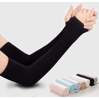 AliExpress hengsong Summer Ice Silk Long Sleeves Anti-Sunburn Arm Cover Men Women Cuff New Cool Hand Sleeves Anti-UV Cycling Arm Sleeve Fingerless