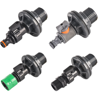 1/2 3/4 Inch PVC Spigot Rain Barrel Faucet Kit For Rain Barrels Aquariums Water Tanks Tubs Pools Garden Hose Fitting