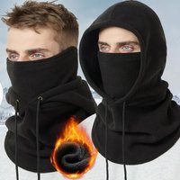 AliExpress X.Z.MOONLIGH Winter Thermal Fleece Hat Hooded Outdoor Windproof Cold Warm Skiing Sport Men Women Neck Warmer Cycling Face Mask Masked Caps