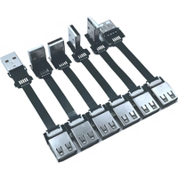 5CM-100CM USB 2.0 Cable USB Type A Extension Cable USB Male To Male/ Female HDD Super Speed Angle 90/270 Degree Up/Down Angled