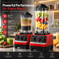 Wielofunkcyjny blender 8-w-1 zgodny ze standardami UE, 9500W, 32000 obr./min, 3L, duża pojemność, robot kuchenny, wyciskarka, maszynka do mięsa, robot do ciasta, wyciskarka do cytrusów z pełnym