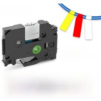 Multicolor TZe-FX231 Flexible Cable Label Tapes Compatible for Brother p-touch printer Flexible ID Label tze-fx231 for Wire Flag