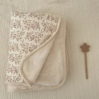 Floral Print Fleece Baby Blanket Newborn Cotton Swaddle Winter Baby Bedding Items Stroller Cover Kids Blanket Mother Kids