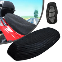 AliExpress NONE Motorcycle 3D Mesh Fabric Anti-skid Pad Scooter Seat Electric Bike Seat Cover Summer Breathable Covers Cushion Net Cover