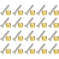 AliExpress NONE 20Pcs Bicycle Brake Olive Brass Connecting Insert Kit for Shimano BH90 Hydraulic Disc Brake Hose,1