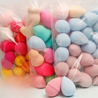 100pcs Mini Makeup Sponge Dry Wet Use Face Puffs Powder Eggs Cosmetic Puff for Blending Foundation Powder Gourd Water Drop Tools