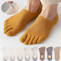3 Pairs/lot Men's Socks Breathable Sweat Novelty Toe Socks Fashion Casual Breathable Finger Boat Sock High Quality Sox for Male